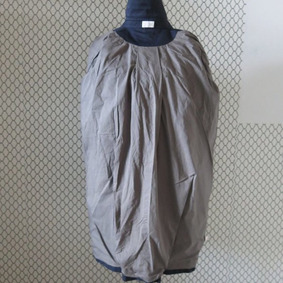 TSE Navy Blue Balmacaan Coat - Size 8 - Picture 3 of 6